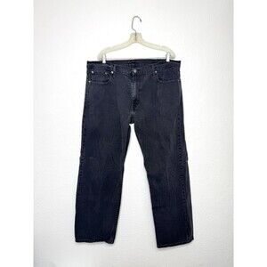 Levis 569 Jeans 38x32 (40x30) Black Relaxed Straight Loose Denim Wide Leg Skater